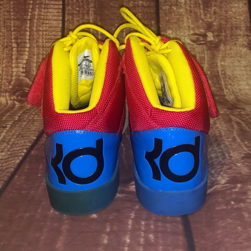 Nike KD 35 basketball shoes sz 3.5Y red blue